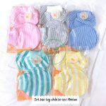 Set bao tay chân bo sọc Mintuu cho bé sơ sinh - Image 2