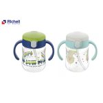 Bình ống hút uống nước chống đổ Mugood Richell 200ml cho bé