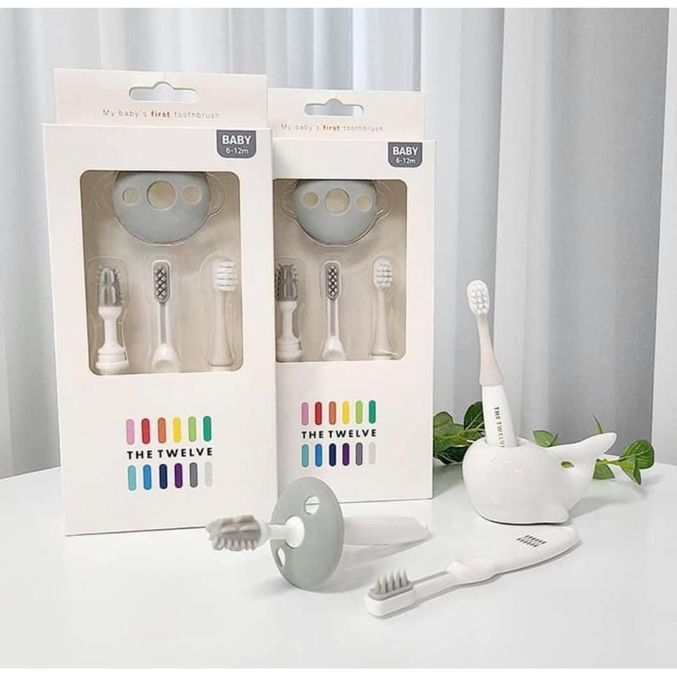 shopee-1c036e3fc1d84140.jpg Bộ bàn chải trẻ em 3 bước The Twelve Hàn Quốc - Image 1