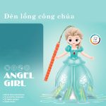 [Tặng quà] Đèn lồng trung thu hình công chúa / siêu nhân cho bé có phát đèn và nhạc có bánh xe - Image 4
