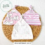 Nón sơ sinh Momcare cho bé nhiều mẫu  (lẻ và set 3) - Image 6