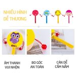 Đồ chơi Lục lạc Xúc xắc trống gỗ cho bé nhiều hình dễ thương - Image 3
