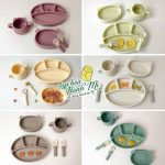 Khay ăn/Bát gấu/Cốc gấu/Khay trữ đông/Thìa ăn dặm silicone BLUEMAMA Modui made in korea