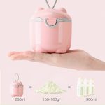 Hộp đựng sữa bột cho bé đi ra ngoài nhiều size nhiều mẫu có muỗng gạt sữa - Image 6
