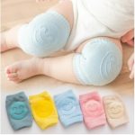 Bao đệm gối tập bò Vớ tất bảo vệ đầu gối cho bé (mẫu mặt cười và chấm tròn)