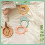Gặm nướu silicone BnM Hàn Quốc hình siêu cưng cho bé 3m+