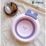 Chậu rửa mặt Honper hình Thỏ siêu xinh gấp gọn cho bé vệ sinh nhựa cao cấp - Image 5