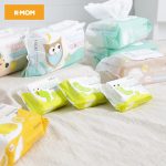 Khăn ướt Lalapopo K-Mom size mini gói 20-30 tờ bỏ túi xách bé bỏ cặp đi học - Image 4