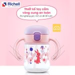 Bình tập uống nước núm mỏ vịt Richell 2in1 T.L.I 200ml (có mẫu mới) cho bé - Image 6