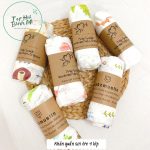 Khăn đa năng Khăn quấn tắm vải 70% sợi tre 4 lớp vỏ bọc giấy cho bé - Image 4
