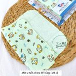 Khăn sữa gạc 2 mặt vải Fany màu trơn / in hình nhiều mẫu cho bé - Image 6