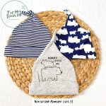 Nón sơ sinh Momcare cho bé nhiều mẫu  (lẻ và set 3) - Image 3
