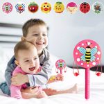 Đồ chơi Lục lạc Xúc xắc trống gỗ cho bé nhiều hình dễ thương