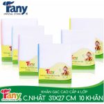 Khăn sữa gạc Fany xô trắng (set 10 cái) nhiều kích thước cho bé - Image 3