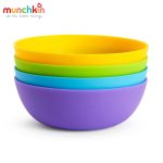 [Lẻ 2c/ Set 4c] Bát / chén nhựa Munchkin cho bé ăn dặm size cỡ lớn