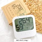[Tặng 2 pin] Nhiệt ẩm kế điện tử đo độ ẩm và nhiệt độ phòng cho bé
