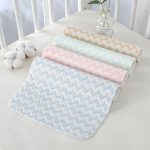 Tấm lót chống thấm cho bé vải sợi tre 4 lớp Wooji kt 50x70cm - Image 3