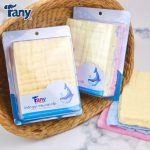 Khăn sữa gạc màu Fany cao cấp 5 lớp (set 3 23x28) cho bé