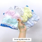 Set bao tay chân Jou cho bé sơ sinh bo màu - chun màu - chun hình (nhiều mẫu)