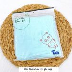 Khăn tắm sợi tre Fany màu trơn màu trắng in họa tiết 87x87cm (nhiều mẫu) cho bé - Image 2
