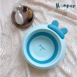 Chậu rửa mặt Honper hình Thỏ siêu xinh gấp gọn cho bé vệ sinh nhựa cao cấp - Image 6