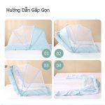 Mùng màn chụp gấp gọn Kiluta trong suốt (xanh và hồng) - Image 5