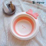 Chậu rửa mặt Honper hình Thỏ siêu xinh gấp gọn cho bé vệ sinh nhựa cao cấp - Image 4