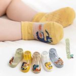 Vớ tất lưới hè mỏng Robibabi (set 5) nhiều mẫu hoa quả, khủng long, hình thú cho bé