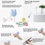 Đũa tập ăn xỏ ngón Emma Kids hình cú mèo cho bé - Image 6