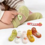 Vớ tất lưới hè mỏng Robibabi (set 5) nhiều mẫu hoa quả, khủng long, hình thú cho bé - Image 4