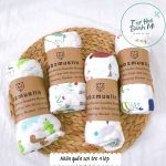 Khăn đa năng Khăn quấn tắm vải 70% sợi tre 4 lớp vỏ bọc giấy cho bé