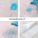Tấm lót chống thấm cho bé vải sợi tre 4 lớp Wooji kt 50x70cm - Image 4