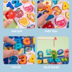 Đồ chơi Câu cá cho bé bằng gỗ 7 hàng (89 chi tiết) - Image 4