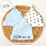 Nón sơ sinh Momcare cho bé nhiều mẫu  (lẻ và set 3) - Image 5