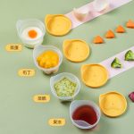 Khuôn cơm hấp trứng làm bánh chống dính set 4 cái cho bé ăn dặm (tặng chổi quét dầu) - Image 2