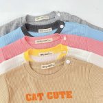 Bộ dài tay Minky vải thun gân hình thú size 80-120 cho bé - Image 6