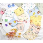 Bộ dài tay Minky vải thun lạnh họa tiết thú size nhỏ 80-120 size đại 130-150 cho bé - Image 3