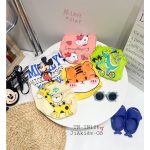 Bộ cộc tay Minky vải thun lạnh họa tiết thú quần lửng size 90-130 cho bé - Image 3