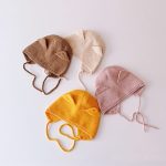 Mũ Nón len cho bé tai mèo có dây buộc kiểu Hàn Quốc (có ảnh thật) - Image 2