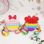 Túi đựng lì xì Túi đeo chéo phụ kiện hình thú bằng silicon pop it nhỏ xinh cho bé nhiều mẫu - Image 5