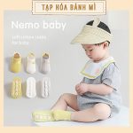 Set 3 đôi vớ tất Nemo thun cotton có đế chống trượt cho bé