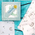 Khăn sữa sợi tre Mamaru 2 phiên bản (set 10 cái) cho bé