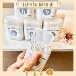 Bông tăm trẻ em thân giấy Vcool 2 đầu hộp 200 chiếc