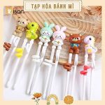 Đũa tập ăn hình thú Misan xỏ ngón cho bé tập ăn dặm