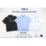 Áo thun polo Dokma cho bé trai vải xịn xò size 2y-6y