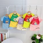 Minky bộ cộc áo in "little here" cho bé size nhí 80-120