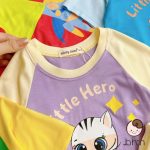 Minky bộ cộc áo in "little here" cho bé size nhí 80-120 - Image 3