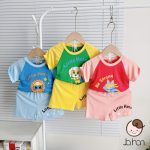 Minky bộ cộc áo in "little here" cho bé size nhí 80-120 - Image 6