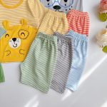 Minky bộ cộc áo sọc phối thú tai bụng cho bé size nhí 80-120 - Image 2