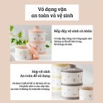 Hộp trữ sữa chia thực phẩm 3 ngăn in họa tiết TGM Hàn Quốc cho mẹ và bé khi ra ngoài - Image 3